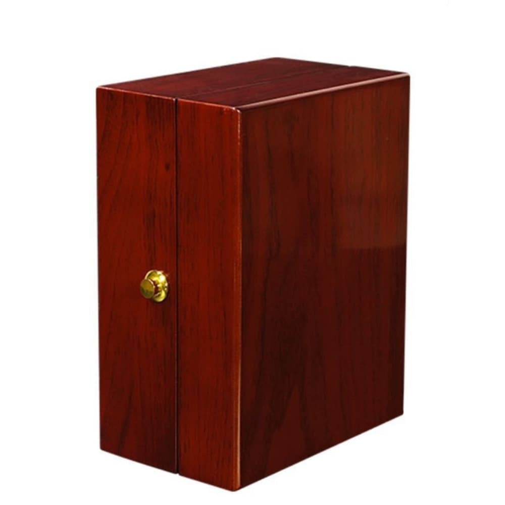 Scatola porta orologio in legno luxury 18x13.5x8.5 cm con interno vellutato - 3