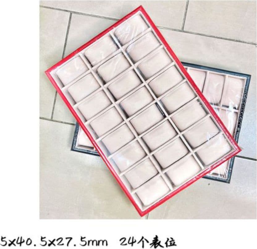 Scatola porta orologi 24 posti organizer grande uomo elegante - 2