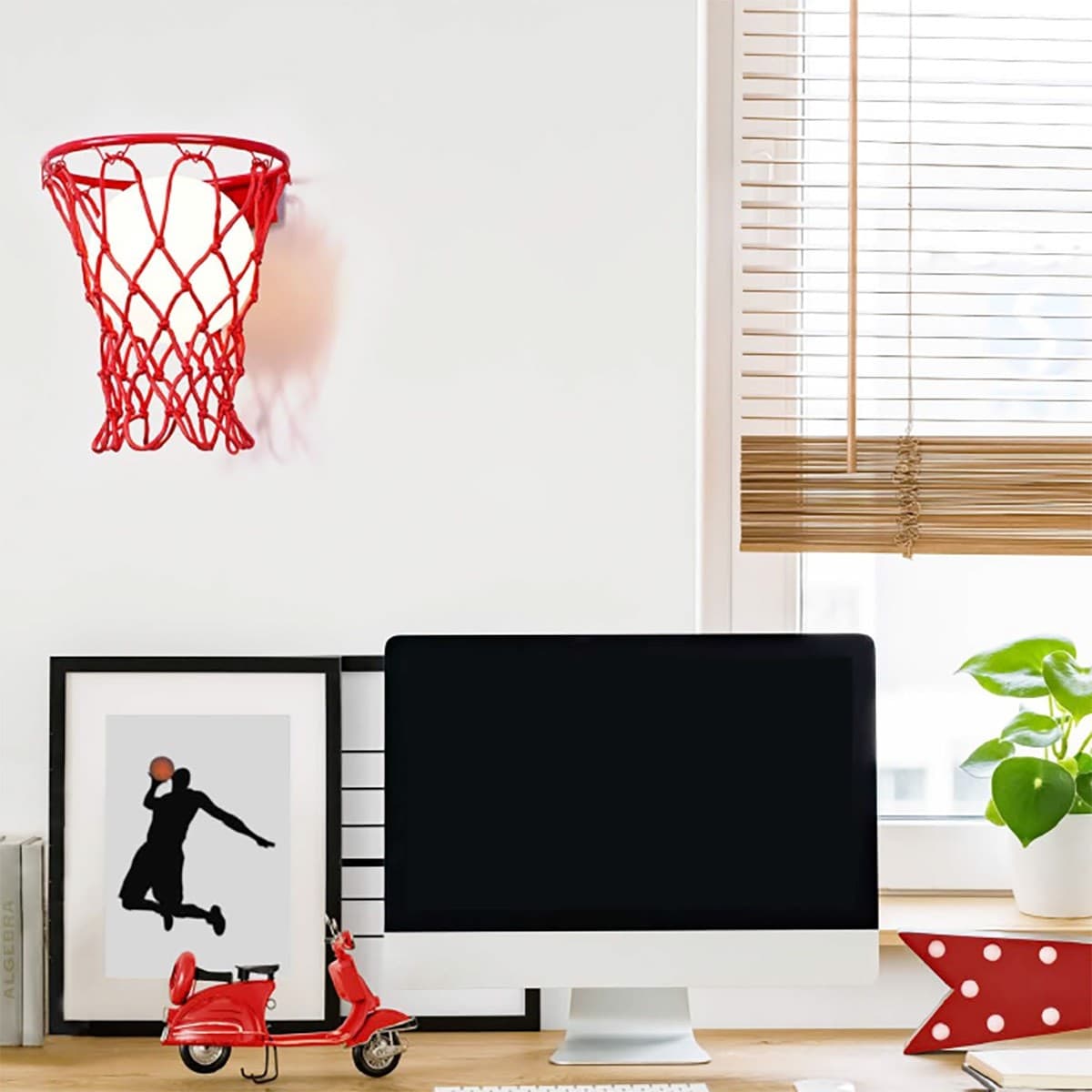 Applique moderno Mantra BASKETBALL E27 LED lampada parete camerette bambini - 2