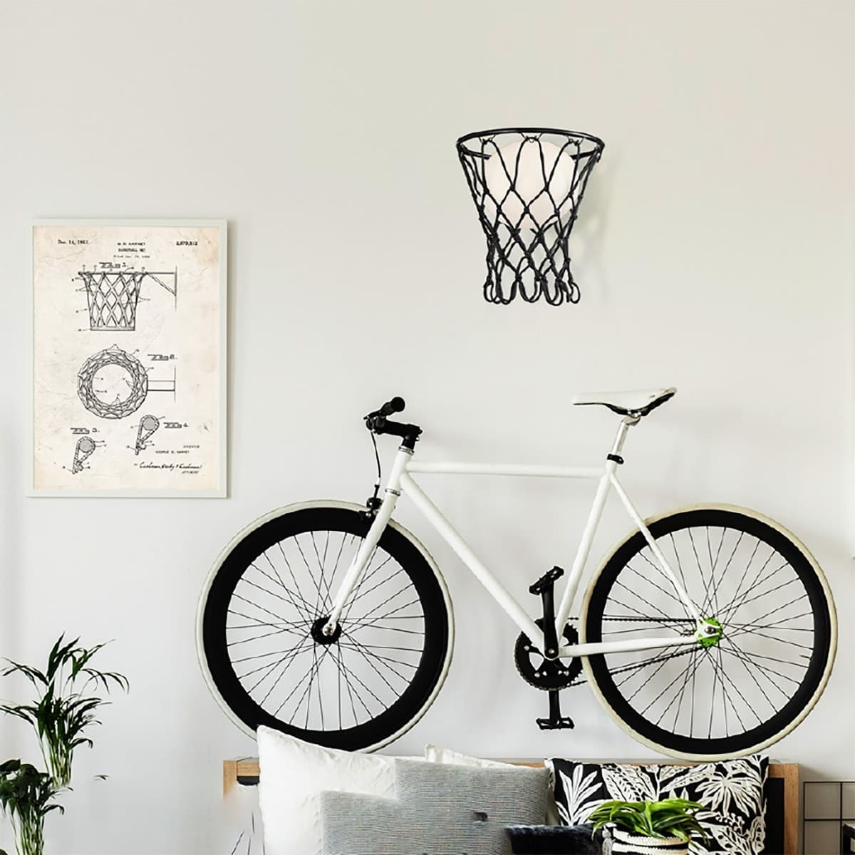 Applique moderno Mantra BASKETBALL E27 LED lampada parete camerette bambini - 3