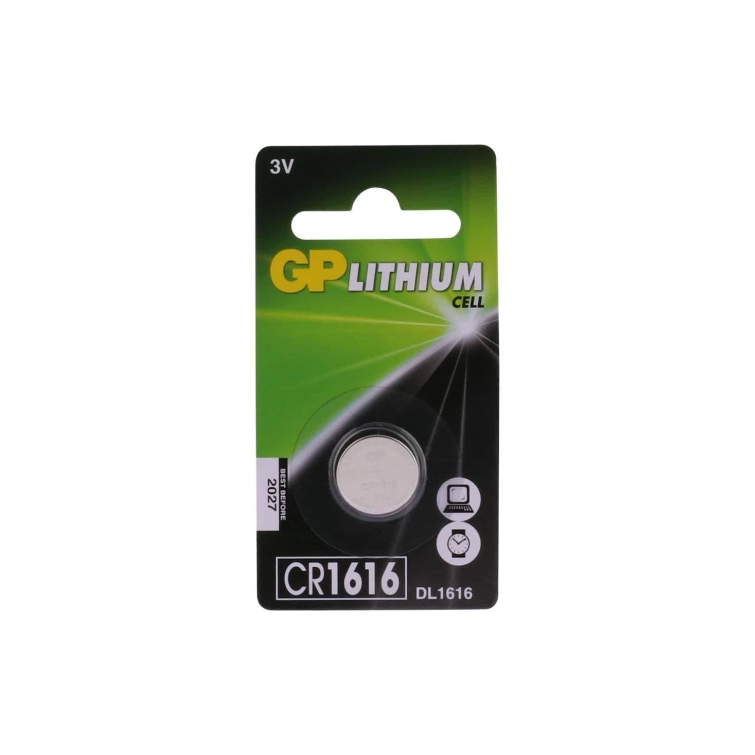 GP (GPBM) LITHIUM BATTERY CR1616 - 3V - 1