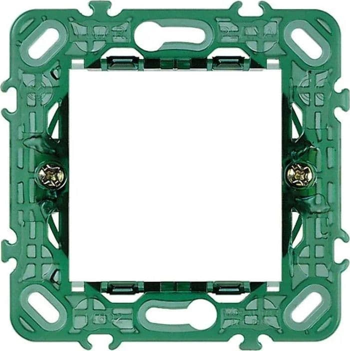 Supporto Vimar Plana 2 Moduli Con Griffe per Scatole Tonde 14602 - Facile Installazione e Compatibilità Ottimale - 3