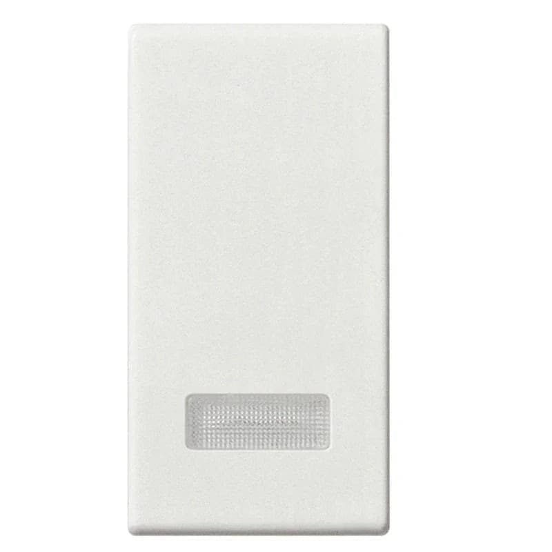 Tasto Intercambiabile Vimar Plana 14026 con Diffusore Illuminabile Bianco, Design Elegante e Sicuro - 2