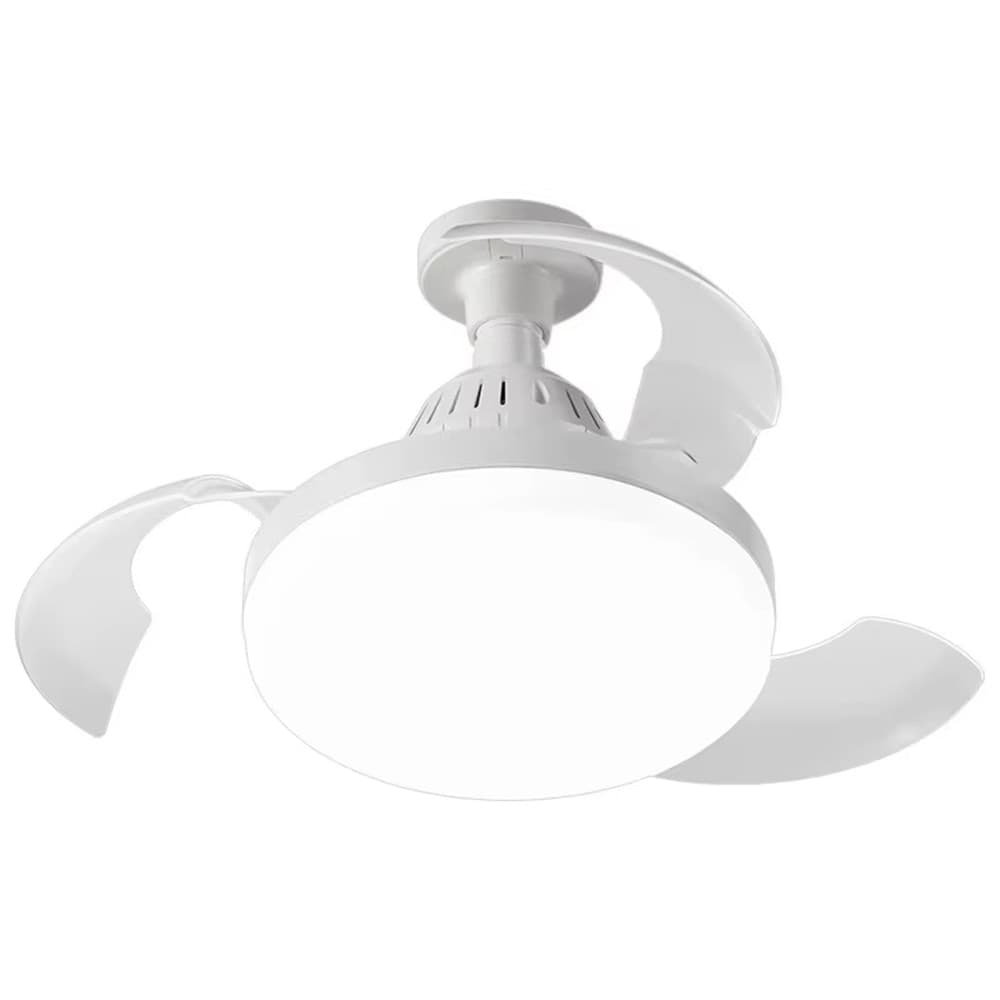 LAMPADA VENTILATORE UFO DA SOFFITTO A LUCE LED ATTACCO E27 30W 17" SUPER SILENZIOSO - 7