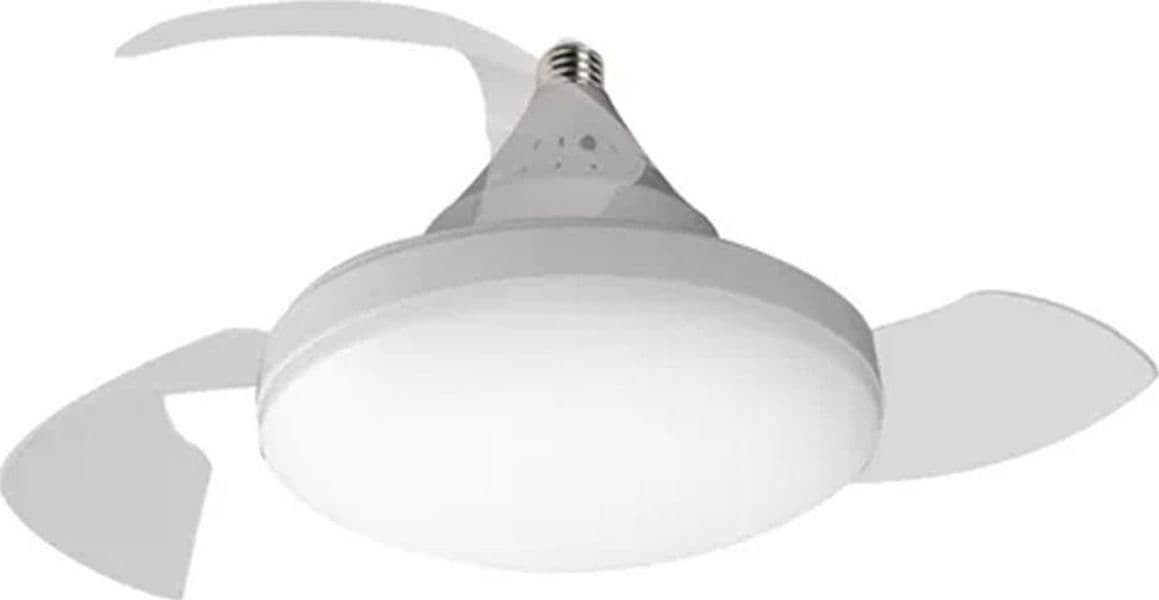 LAMPADA VENTILATORE UFO DA SOFFITTO A LUCE LED ATTACCO E27 30W 17" SUPER SILENZIOSO - 9
