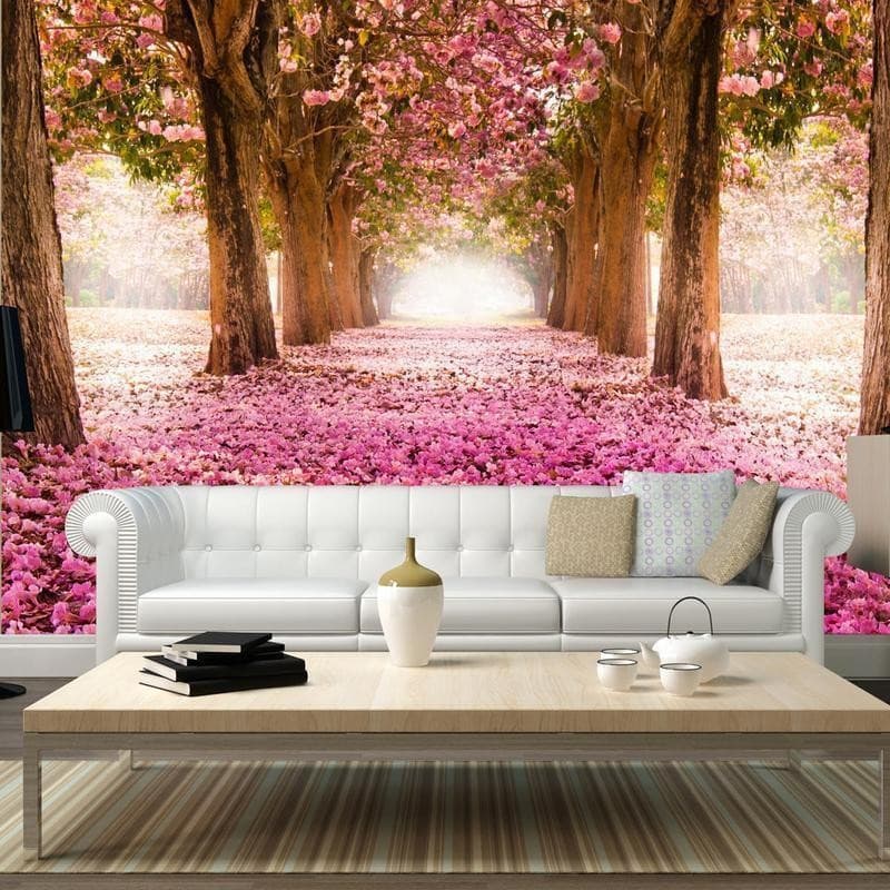 Fotomurale  Boschetto rosa - 3