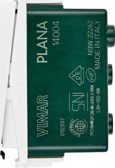 Vimar Plana Deviatore 1P 10A 14004 - Illuminabile, Design Elegante, Compatibile Plack Clack® - 5