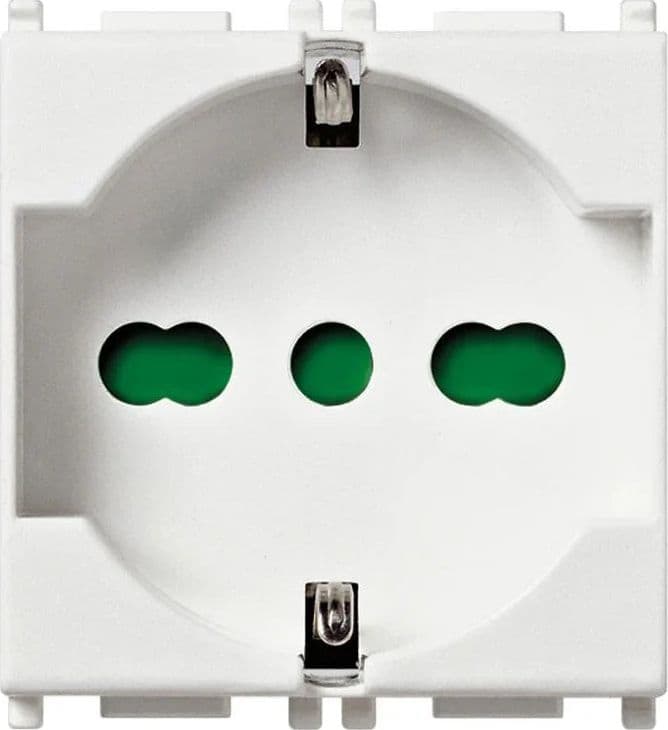 Vimar Plana Presa Universale 2P+E 16A (P40) Bianca - Articolo 14210 - 2