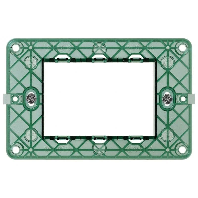Supporto Vimar Plana 3 Moduli 14613 - Installazione Facile e Compatibilità con Scatole Standard - 2