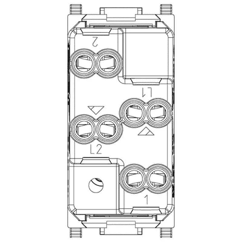 Doppio Pulsante Vimar Plana 10A NO+NO 14066 - Controllo Circuiti Elettrici Indipendenti, Design Elegante - 4
