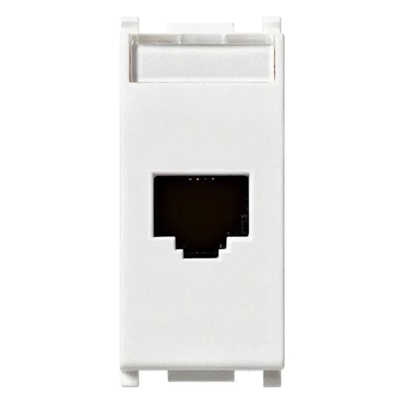 Presa Vimar Plana Dati RJ45 CAT6 UTP Bianco 14339.6 - Alta Prestazione, Design Elegante, Cablaggio Universale T568A/B - 2