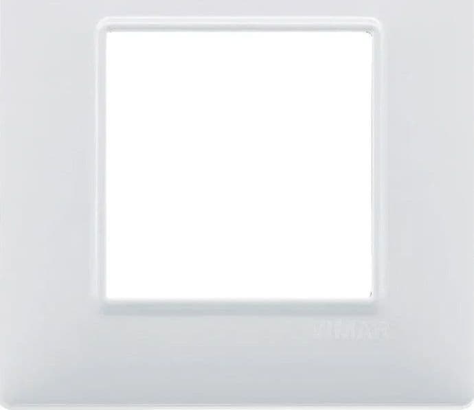 Placca Vimar Plana 2 Moduli Bianco SKU 14642.01 - Design Elegante e Resistente in Tecnopolimero - 2