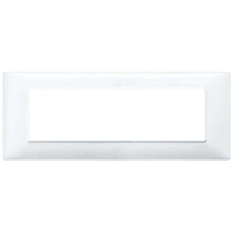 Vimar Plana Placca 7 Moduli Bianco 14657.01 - Design Elegante e Funzionalità Superiore - 2