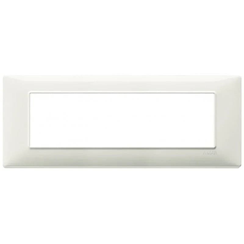 Vimar Plana Placca 7 Moduli Colore Avorio - SKU 14657.02, Design Elegante in Tecnopolimero - 2