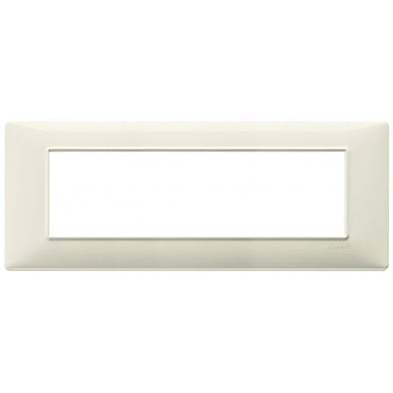Vimar Plana Placca 7 Moduli Beige 14657.03 - Design Elegante in Tecnopolimero, Facile da Pulire - 2