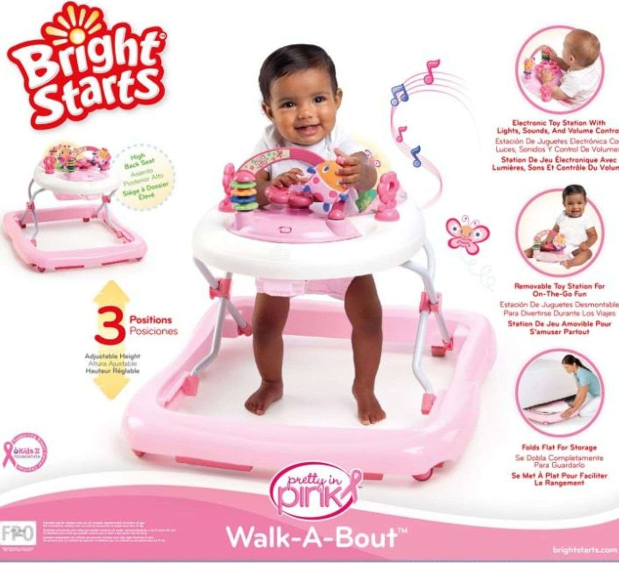 Girello Bright Stars Luxe Pink - 2