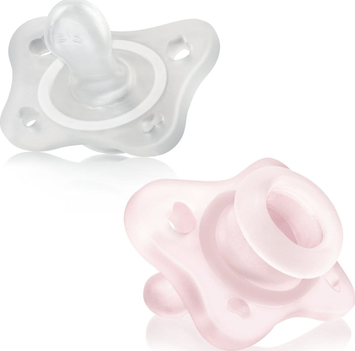 Gommotto Chicco PhysioForma Minisoft 0-2m (2pz) – Rosa