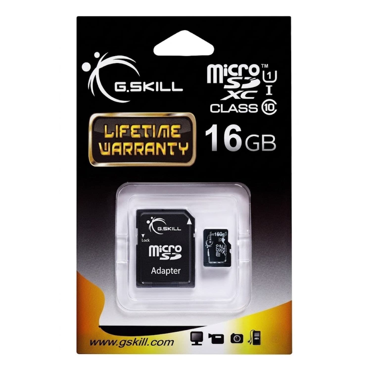 G.Skill Scheda Memoria SD 16GB SDHC C10 ASDH16GUICL10 - 1