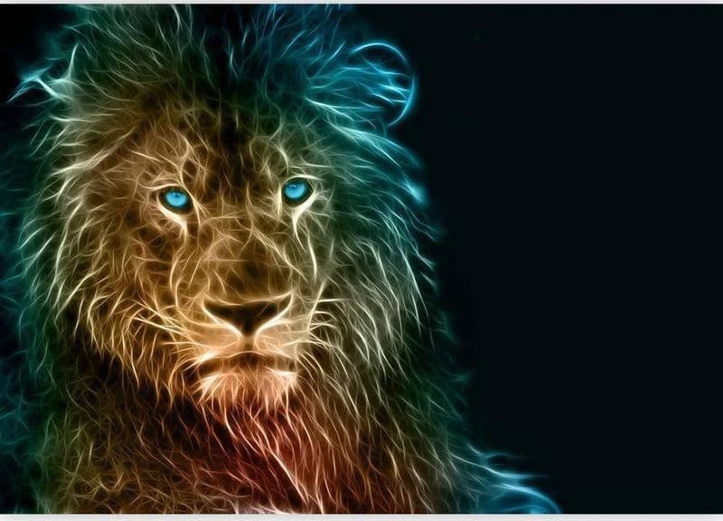 Fotomurale  Abstract lion - 5