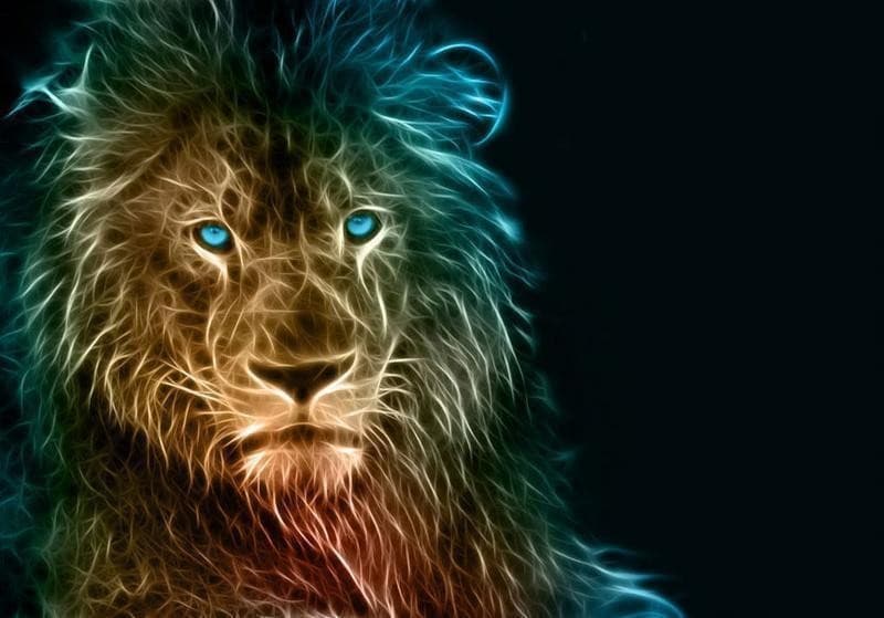 Fotomurale  Abstract lion - 6