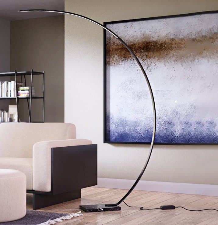 Piantana Redo group CARVER 01-3217 3216 LED 750LM 3000K lampada terra braccio arco - 2