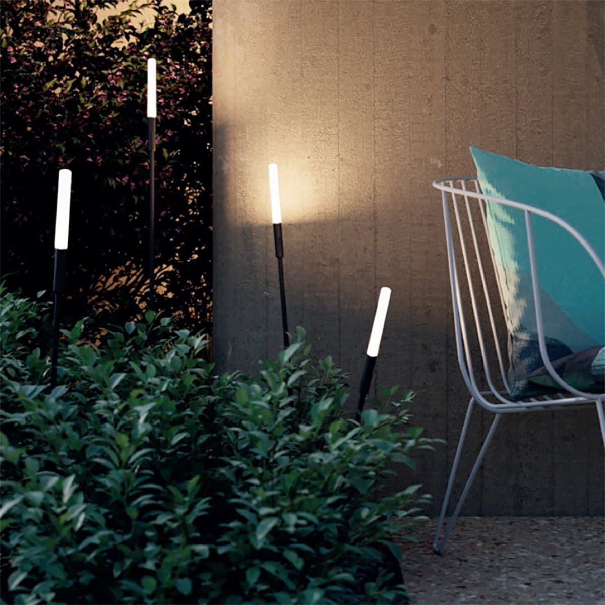 Lampioncino picchetto giardino Redo group TORCH 58H IP65 80LM 3000K lampada terra - 4