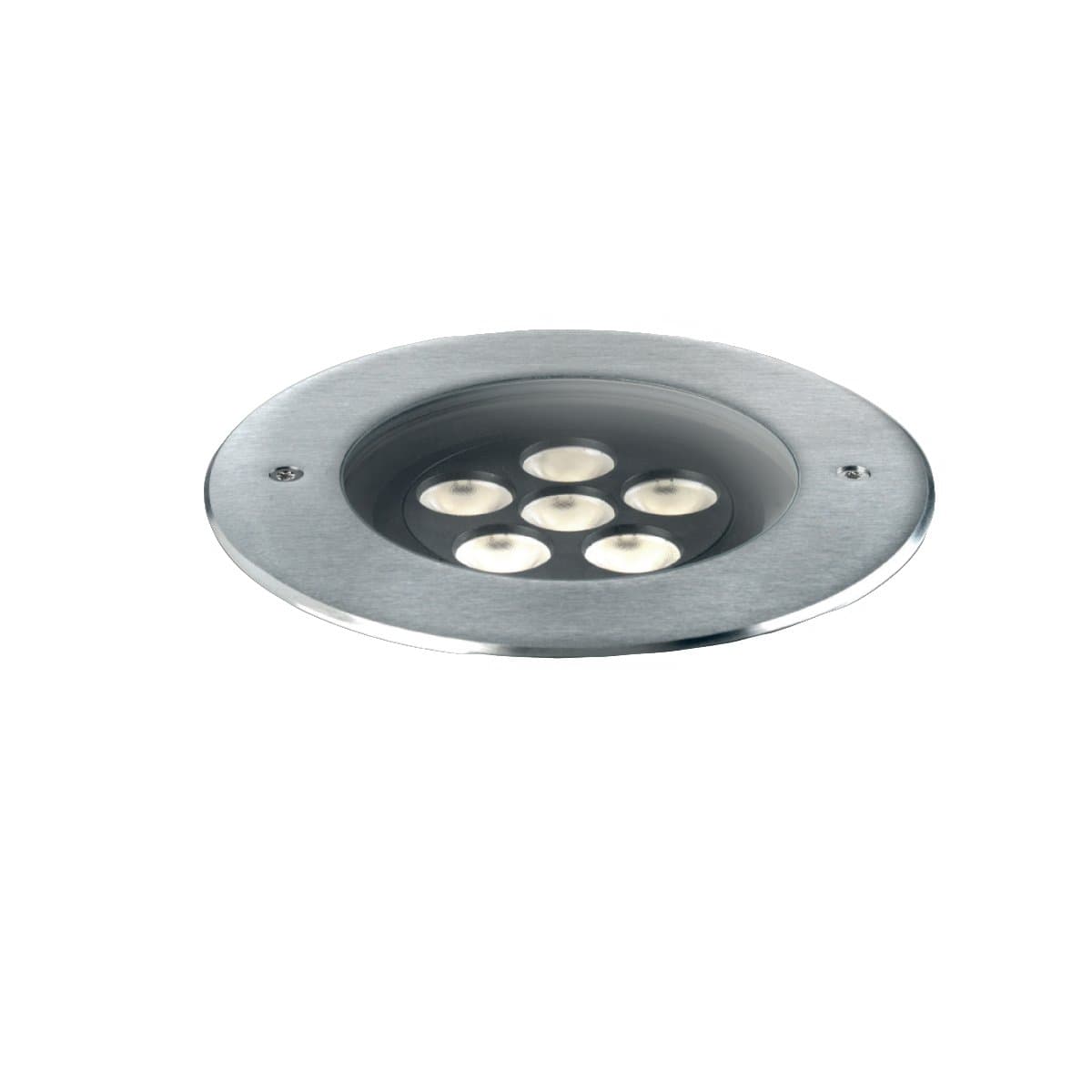 Faretto incasso PAN International BART Multiled FIX 6x2W LED IP67 acciaio inox spot calpestabile carrabile ottica fissa - 2