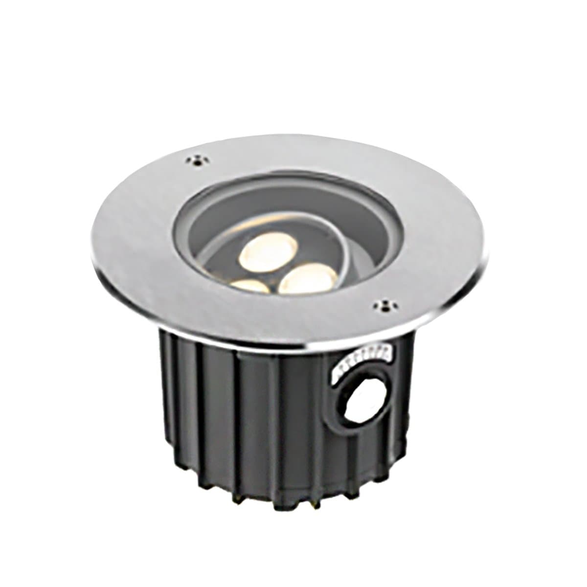 Faretto incasso PAN International BART MULTILED ADJUSTABLE 3x2W LED IP67 acciaio inox calpestabile carrabile orientabile - 9