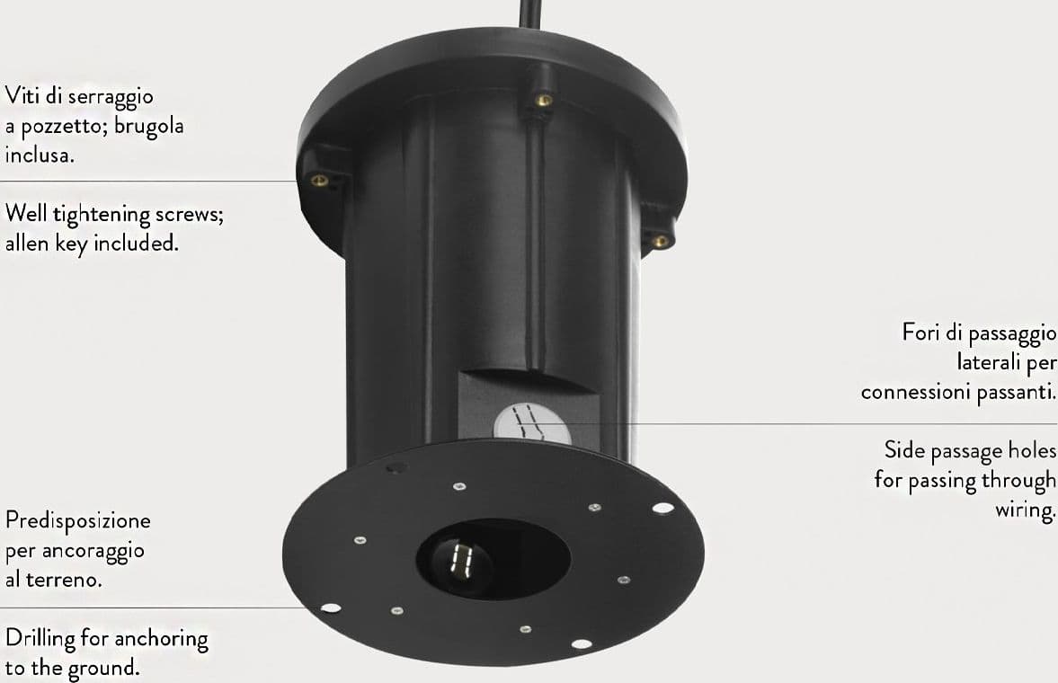 Faretto incasso PAN International BART MULTILED FIX RGB LED IP67 acciaio inox calpestabile carrabile orientabile - 4