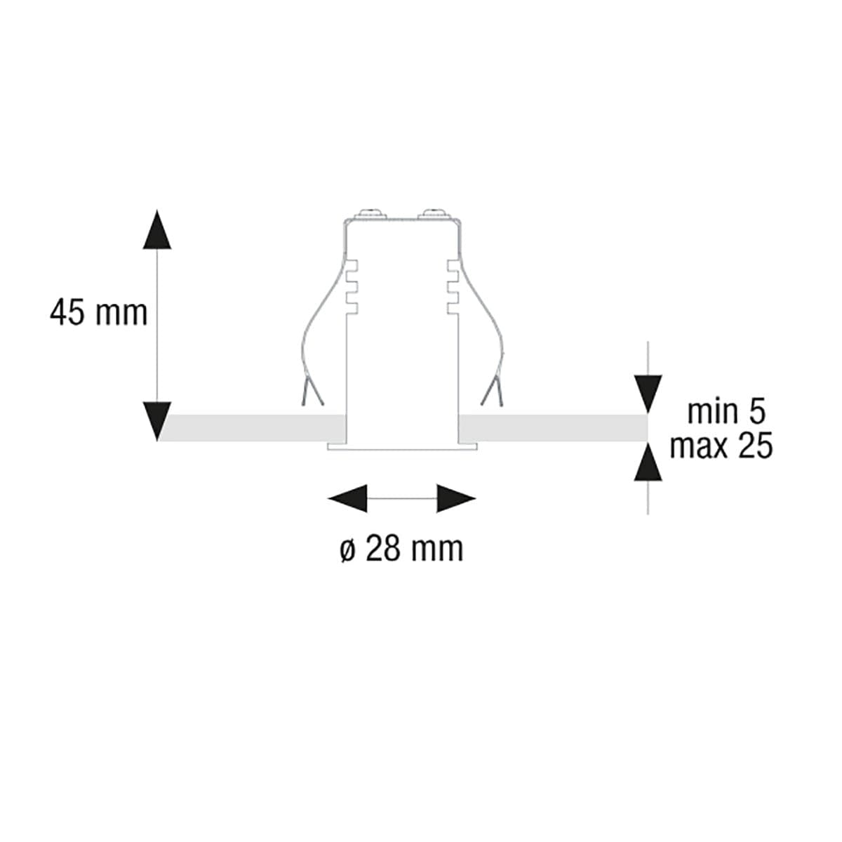 Spot incasso Pan International FOCUS MINI FO-MAA W WHITE LED 38 150LM faretto tondo cartongesso - 2