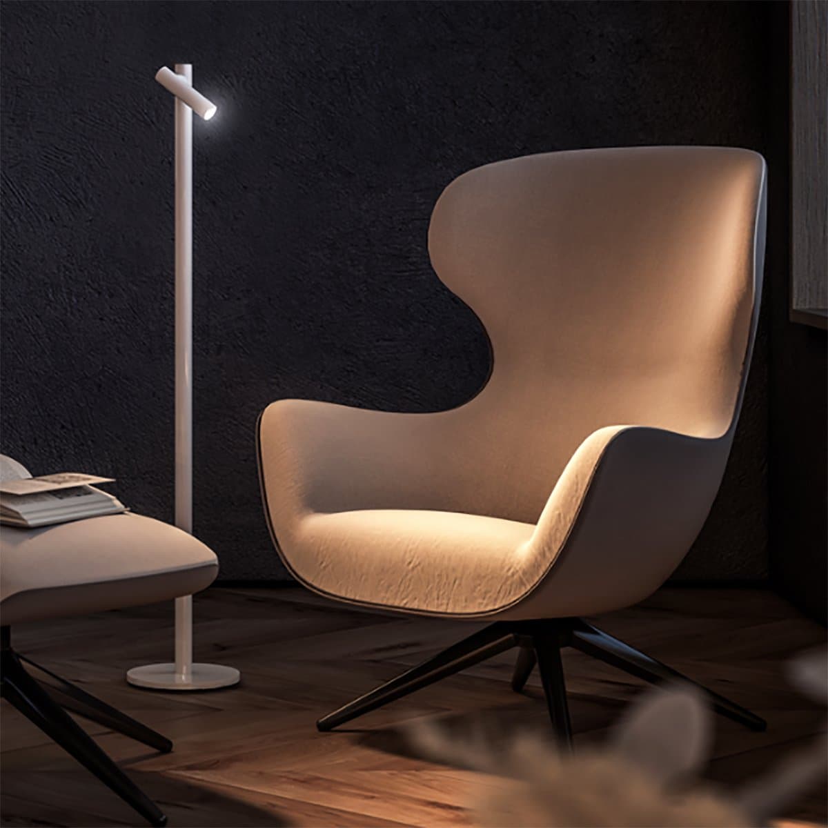 Lampioncino esterno Pan International TIGO FLOOR LAMP TER10001 LED 140LM IP54 lampada terra orientabile dimmerabile usb batteria - 2