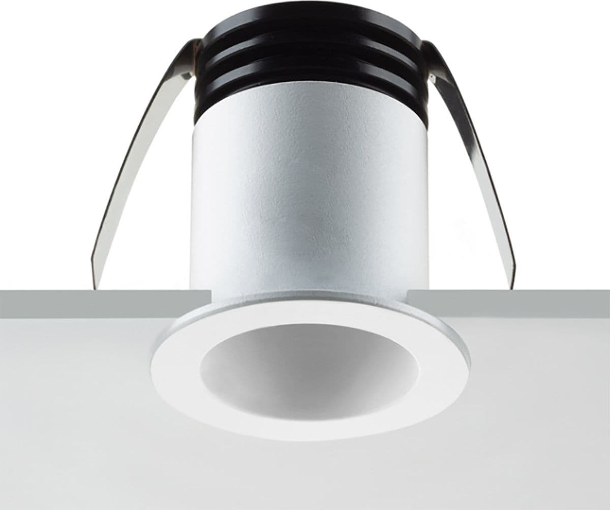 Spot incasso Pan International FOCUS MEDIUM FO-NAA W WHITE LED 38 150LM faretto tondo cartongesso moderno – 4000°k (luce