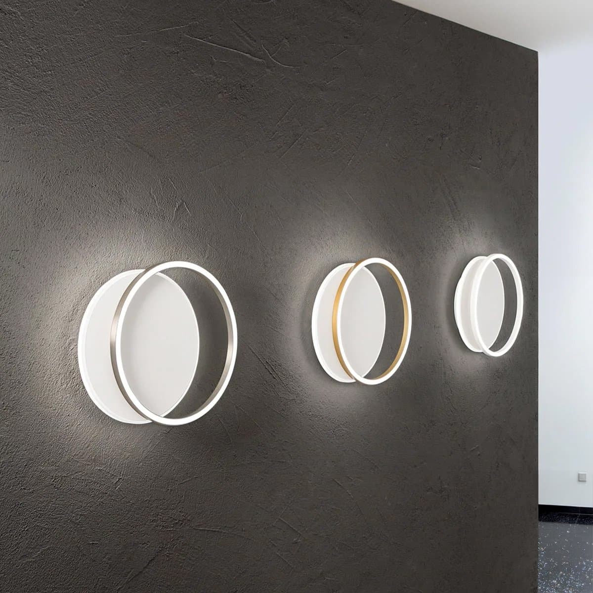 Plafoniera moderna Perenz illumina ORBIT 8194 GR LED alluminio metallo acrilico bianco grigio titanio - 2