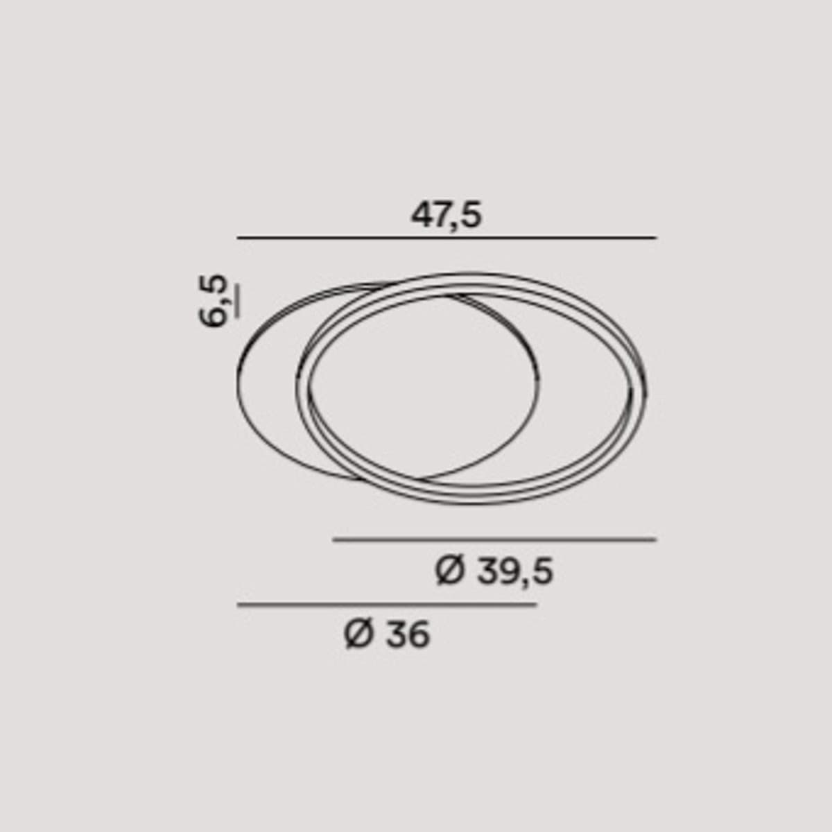 Plafoniera moderna Perenz illumina ORBIT 8194 GR LED alluminio metallo acrilico bianco grigio titanio - 3