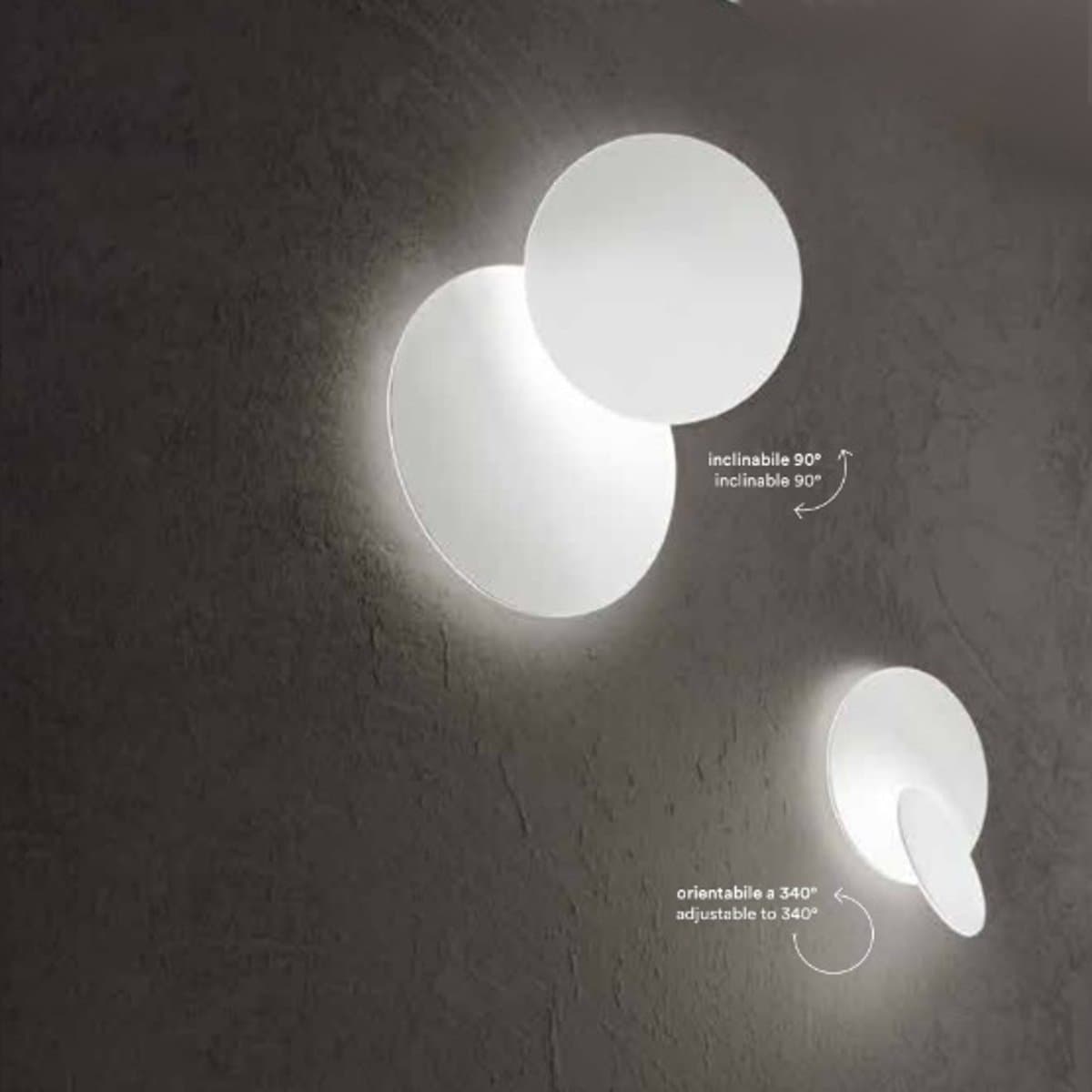 Plafoniera moderna Perenz illumina DRUM 8232 B LED alluminio acrilico orientabile lampada soffitto - 3