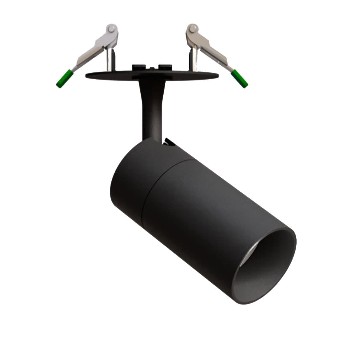 Spot incasso orientabile Pan International SLIM NERO TC-CB GU10 LED IP20 faretto controsoffitto
