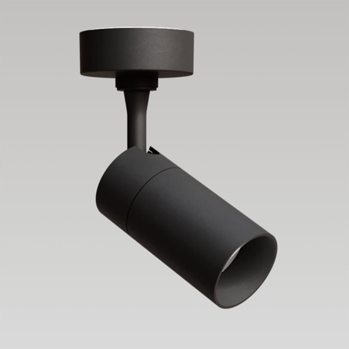 Spot orientabile Pan International SLIM NERO TC-BB GU10 LED IP20 faretto parete soffitto - 2