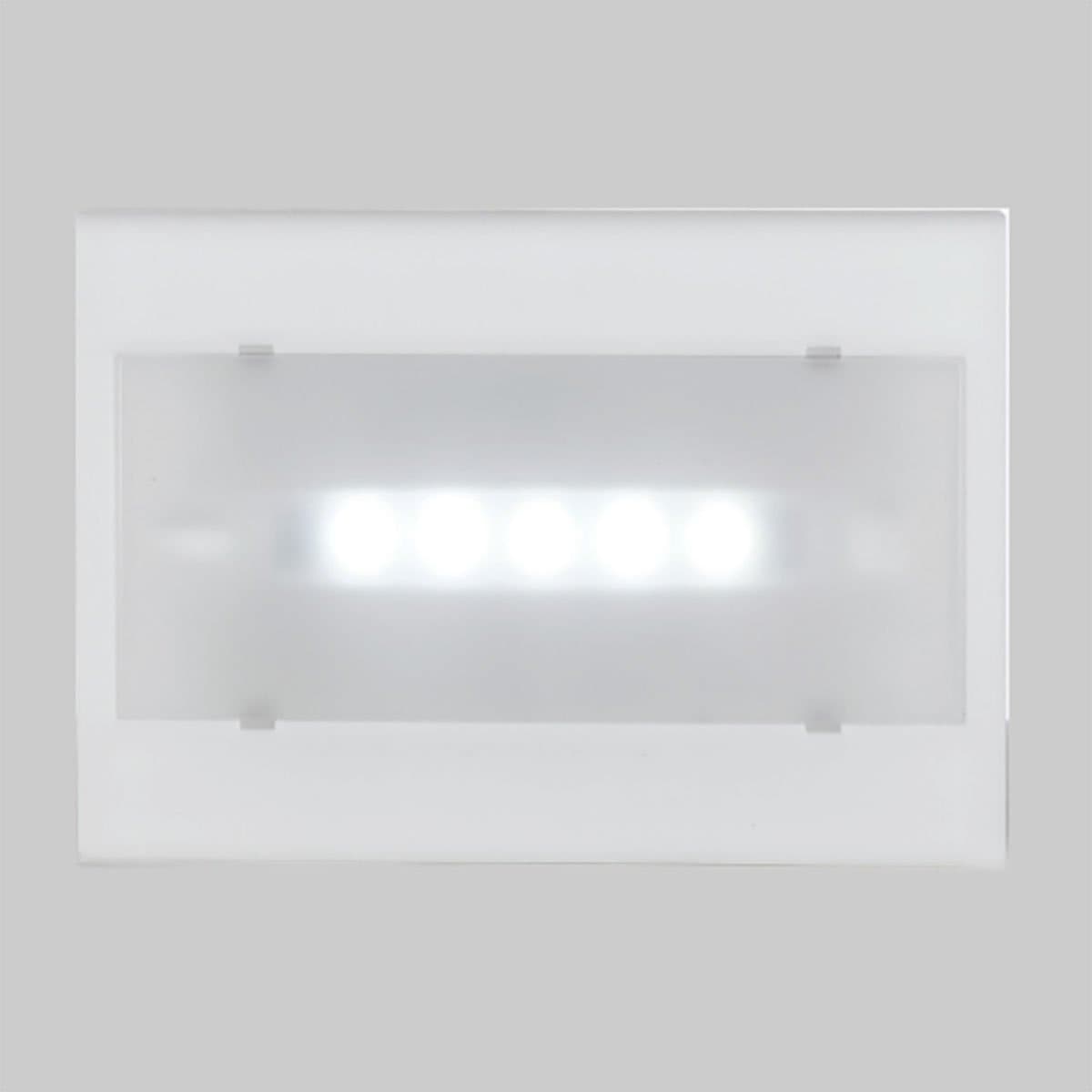 Applique incasso Pan International FAST Emergency INC59600EM LED scatola 503 40LM 3000K IP20 - 2