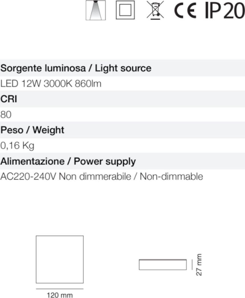 Plafoniera moderna Neo Luce Belfiore 10014 30193 LED materiale plastico lampada soffitto - 3