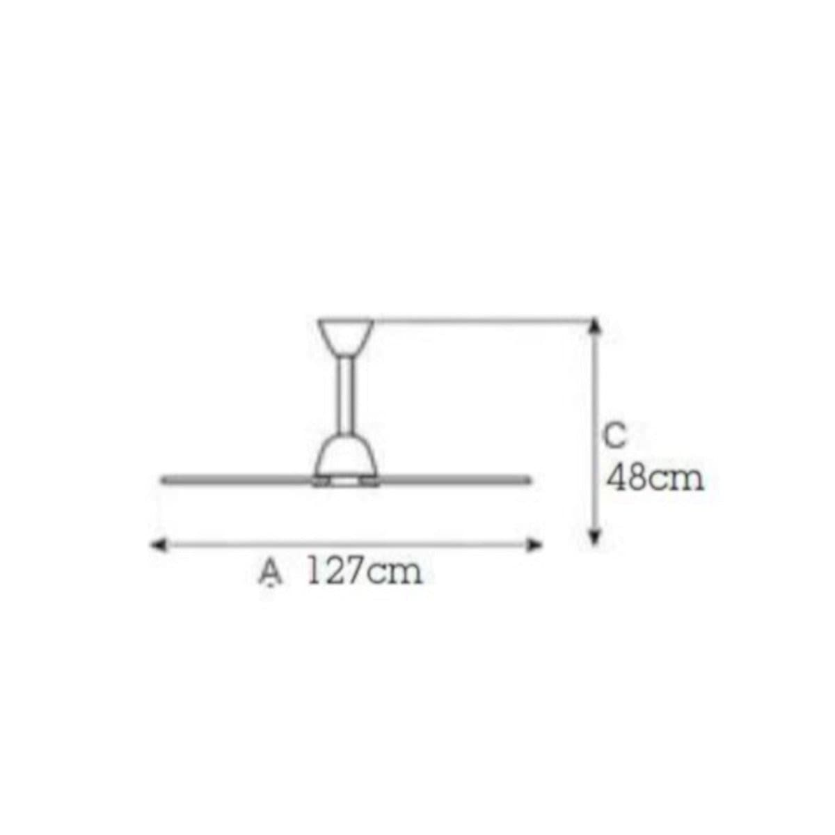 Ventilatore classico Italexport CASABLANCA 1263 R7s LED lampada soffitto - 2