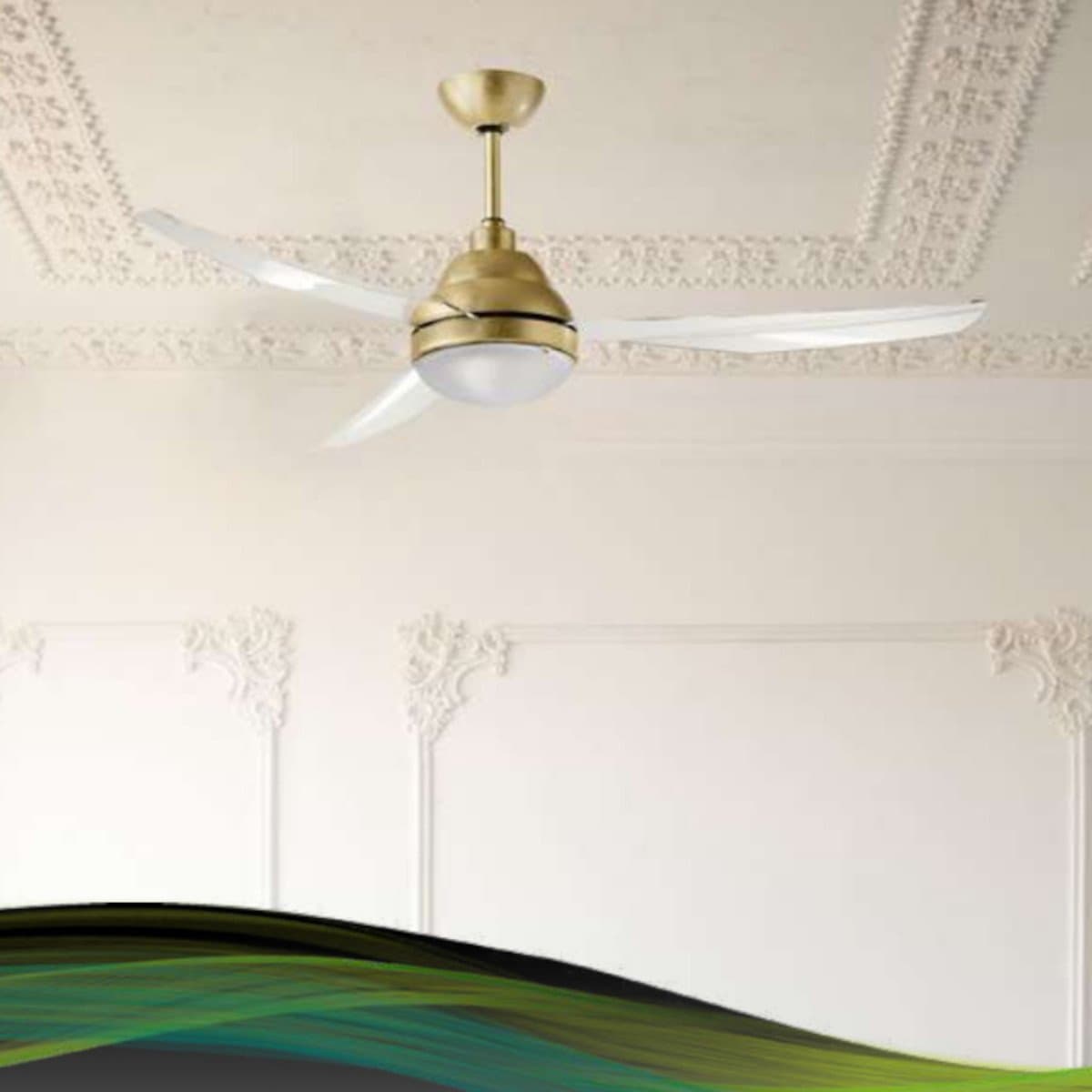Ventilatore classico Italexport REMIDA 1225 R7s LED lampada soffitto - 4