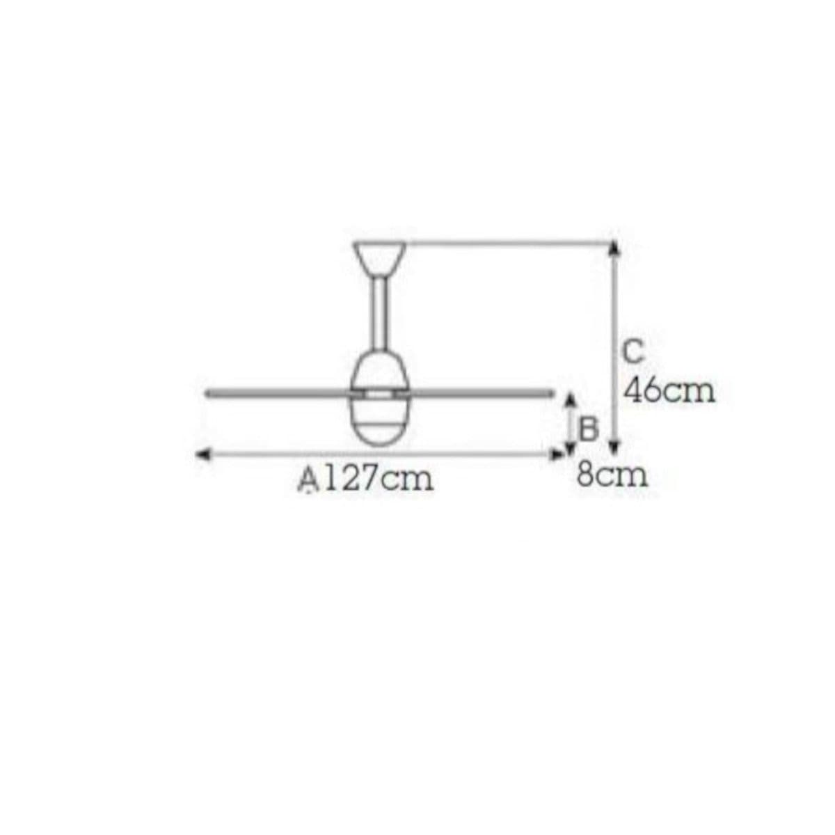 Ventilatore moderno Italexport REMIDA 1226 R7s LED lampada soffitto - 3