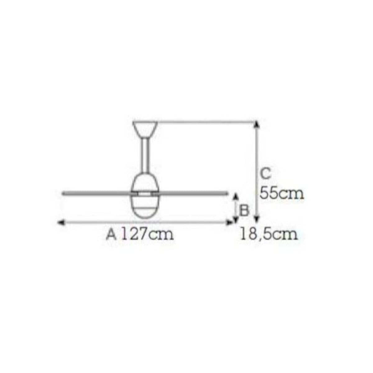 Ventilatore moderno Italexport SWING eco E27 LED lampada soffitto - 8