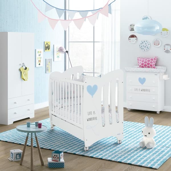 Lettino 120 x 60 cm Wonderful Micuna – Azzurro