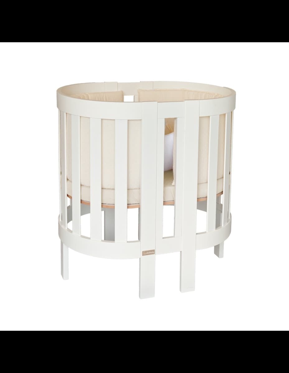 Lettino Evolutivo Italbaby Evoc Bianco/Plumeti Burro - 3