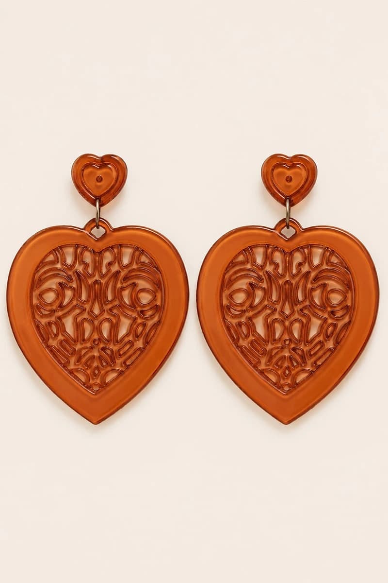 Orecchini pendenti Baroque Soul Heart - 2