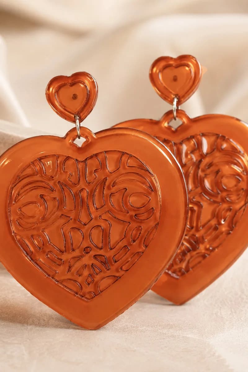 Orecchini pendenti Baroque Soul Heart - 3
