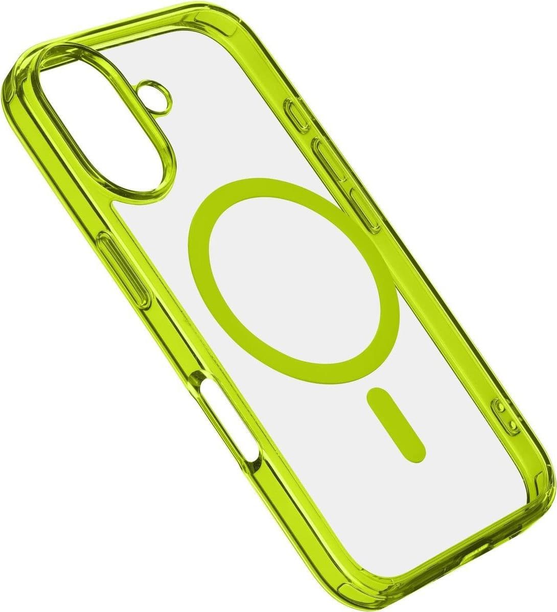cover iphone 16 verde - trasparente magsafe - 4