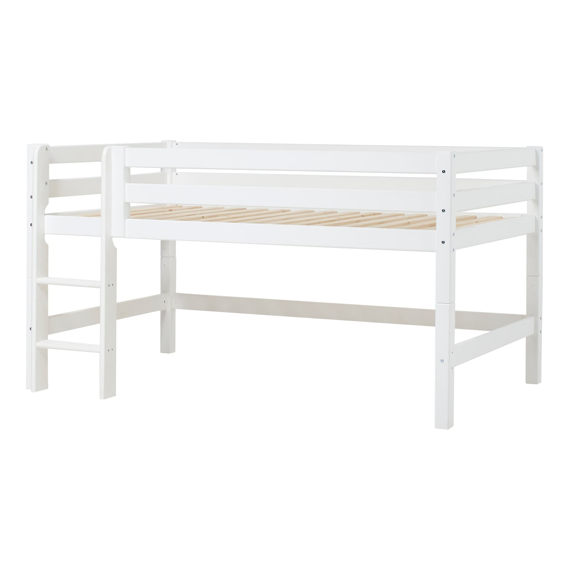 Letto semi-alto Hoppekids ECO Luxury 120x200 cm - Bianco