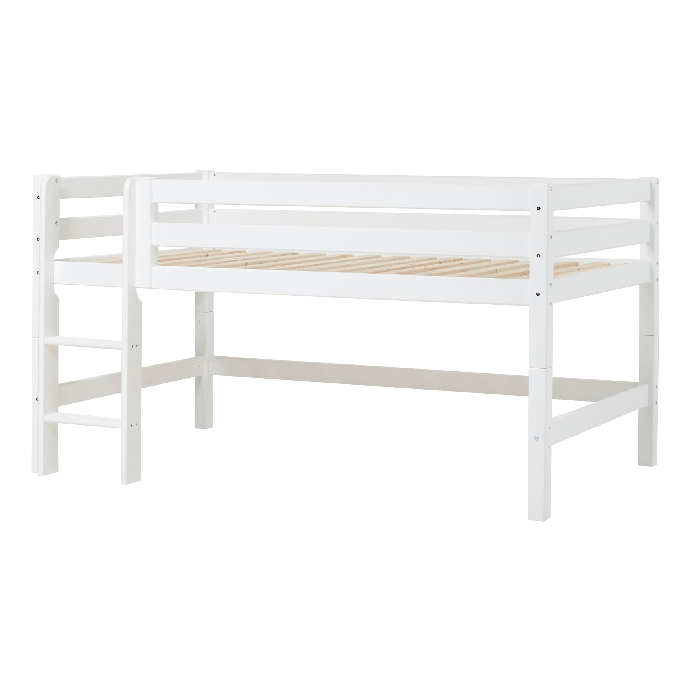 Letto semi-alto Hoppekids ECO Luxury 120x200 cm - Bianco